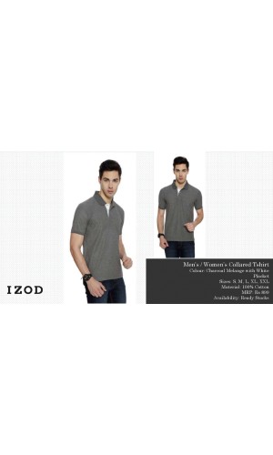 IZOD MEN'S AND WOMEN'S COLLARED TSHIRT